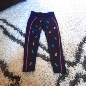 GAP blue and purple pair of medium leggings